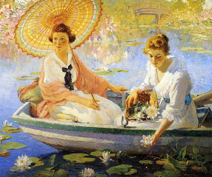 Colin Campbell Cooper Summer, Colin Campbell Cooper oil painting picture